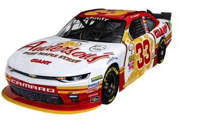 RCR / Anderson's Maple Syrup #33 XFinity Series car driven by Brandon Jones