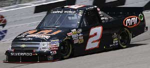 Picture of the Anderson's Maple Syrup logo on #2 KHI Chevrolet driven by David Mayhew.