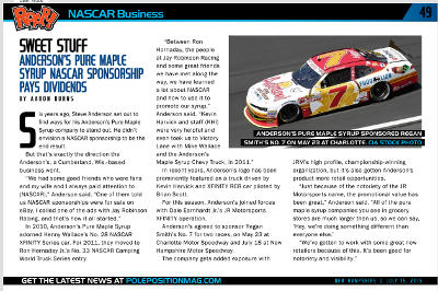 Anderson's Pure Maple Syrup Products / Pole Position Magazine